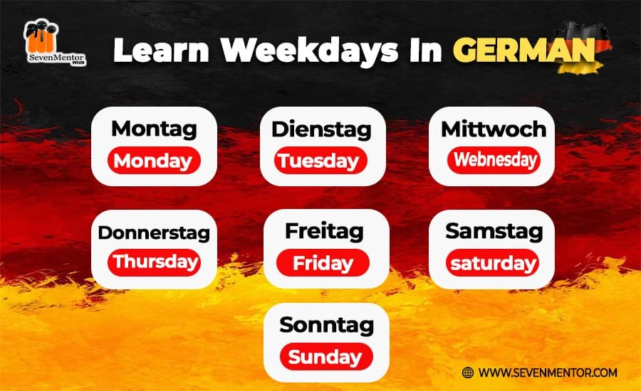 Learn Weekdays in German