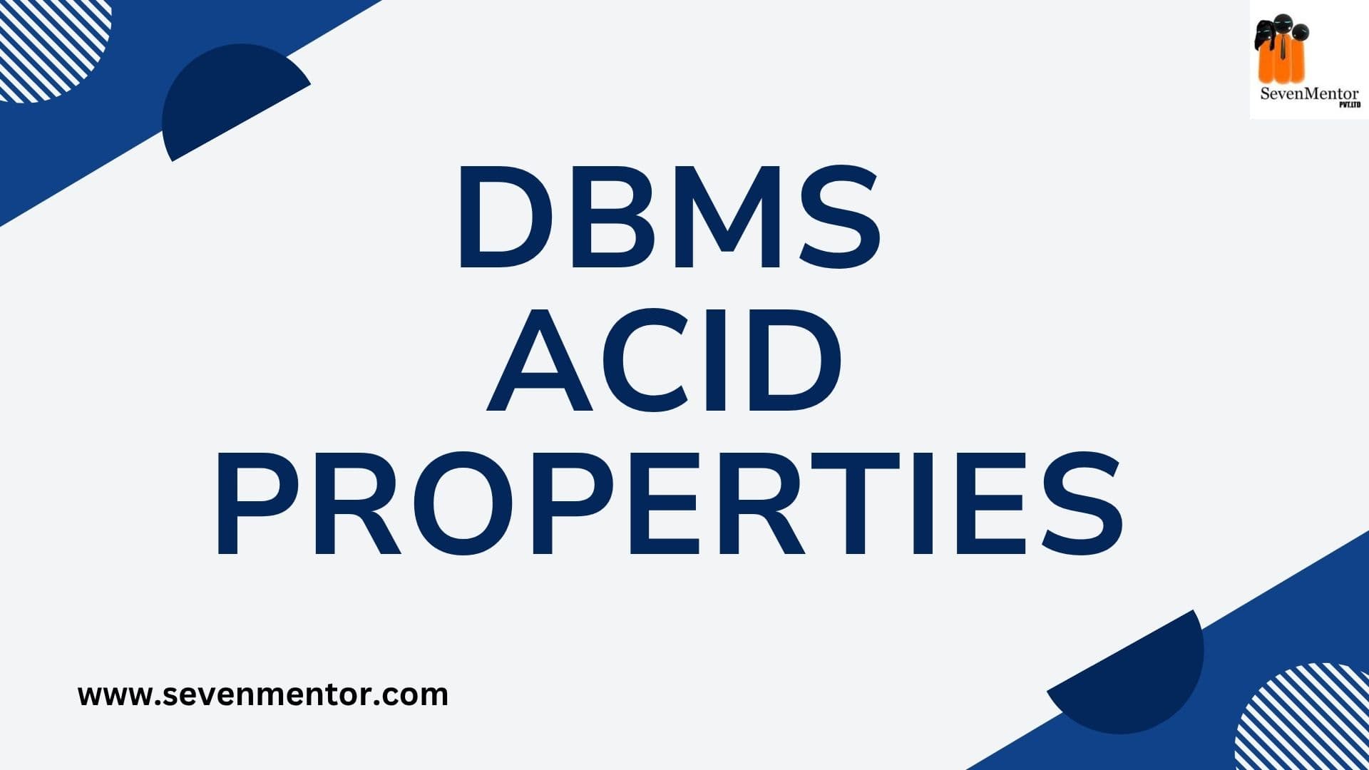 DBMS ACID Properties