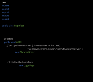 Page Object Model with Selenium WebDriver in Java 