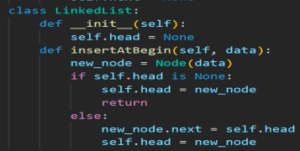 Insertion at Beginning in Linked List 