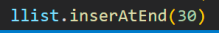 Insertion in Linked List at End: