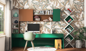 Incorporate a touch of nature into your study room wallpaper